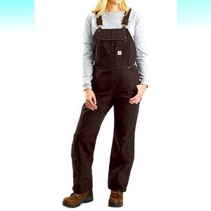 🔹Carhartt 🔹womens small🔷 Relaxed Fit Washed Duck Insulated Bib Overall🔷